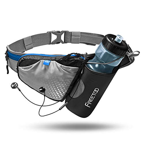 Pouch Water Bag Free Hiking With Sport 2 Bottles Belt Reflect Waist Running Gym 