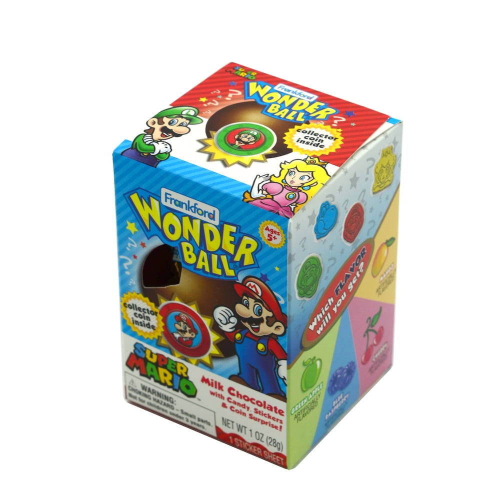 Frankford Super Mario Milk Chocolate Wonder Ball, Everyday, 1 Count