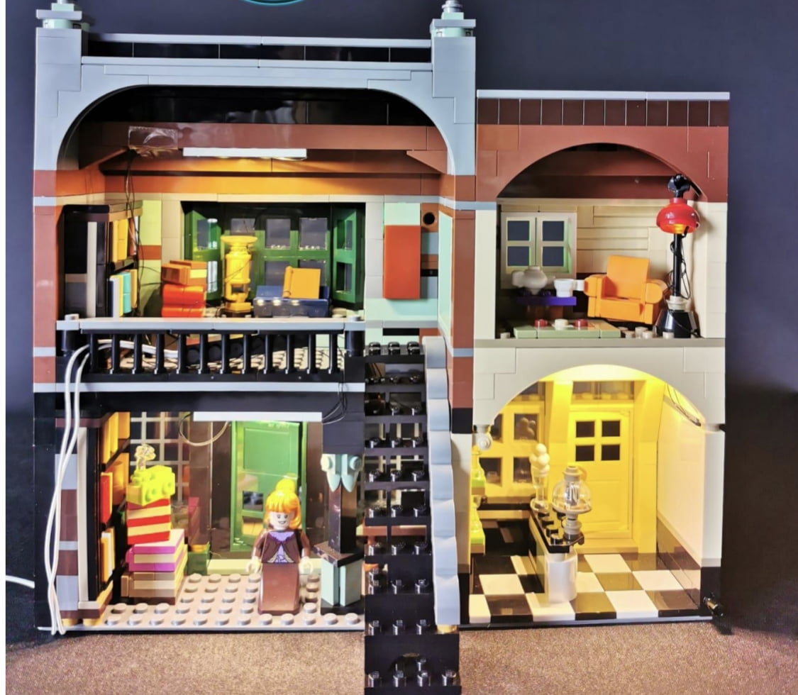 Brickstars LED Lighting Kit for Lego Diagon Alley 75978 Harry Potter (Not Include the Building Set)