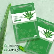 Mooyam 10 Pack Face Masks Skincare Sheet Mask Aloe Vera Sheets Mask, Hydrating Face Masks Soothing Facial Mask for All SkinTypes Sun Care, Facial Masks for Women Skin Care Sheet Masks for Face