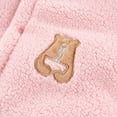 thumbnail image 6 of Caqnni Baby Bear Onesie Outfit Suit Fold-Over Mittens Footies Girls Boys Winter Polar Fleece Jacket Clothes Hooded Jumpsuit Romper (59,White), 6 of 6