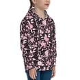 thumbnail image 3 of Fotbe Daisies Flowers Pattern Youth Pullover Hooded Sweatshirt, Boys Hoodie, Kangaroo Pocket Hoodie for Kids Girls -Small, 3 of 6