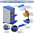 thumbnail image 1 of EDTara Metal Chicken Nesting Box Provides Sturdy Galvanized Steel Build and a Convenient Removable Roll-Out Tray, Ensuring Easy Egg Gathering and Cleaning for Backyard or Farm Poultry Setups, 1 of 9
