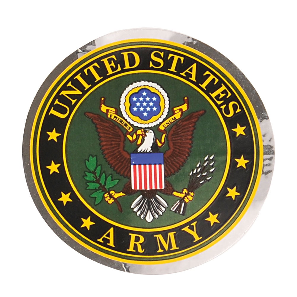 3" Army Seal Decal Round Reflective Stickers