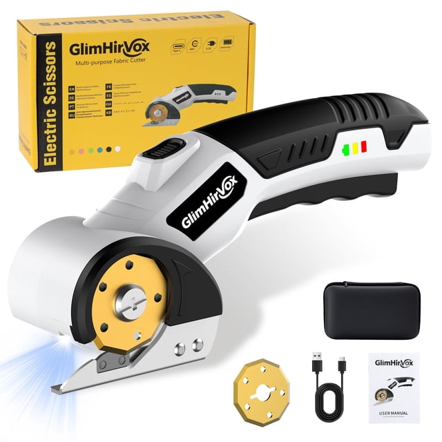 Cortador Eléctrico de Cajas GlimHirVox 4.2V con 2 Cuchillas