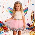 thumbnail image 2 of sususu Flower Girl Dresses for Wedding Girls Ballet Tutu Skirt With Heart Mesh Layer Detachable For Dance Performance Party Dress&nbsp;Up Clothes for Girls, 2 of 7
