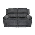 thumbnail image 3 of K-Living Washington Suede Fabric Power Recliner Loveseat In Grey, 3 of 4