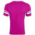 thumbnail image 2 of Augusta Sportswear Men's XX-Large Sleeve Stripe Jersey, Power Pink/White, 2 of 5