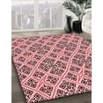 thumbnail image 3 of Ahgly Company Machine Washable Indoor Rectangle Transitional Deep Rose Pink Area Rugs, 5' x 7', 3 of 7