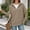 A59 Khaki, variant on Women's Quarter Zip Pullover Sweater Waffle Knit Half Zip Sweatshirt Long Sleeve Drop Shoulder Tops with Kangaroo Pocket Slouchy Casual Fall Clothes