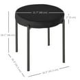 thumbnail image 3 of HOMCOM Modern Stacking Stools, Kitchen and Metal Legs (Set of 4), 3 of 10