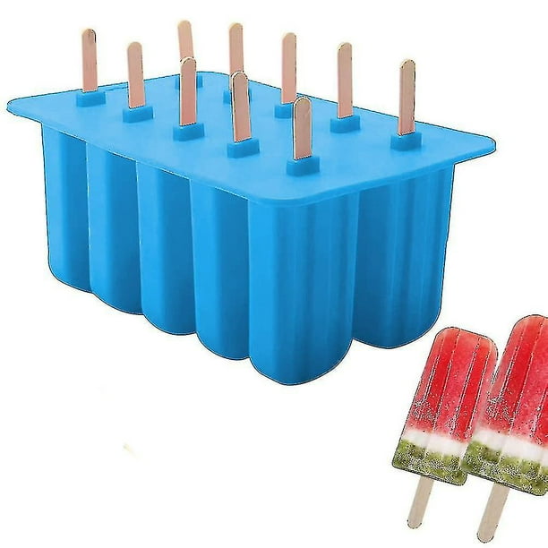 Compra Tovolo 81-34518 Moldes De Gemas Con Palitos Para Hacer Hielo, Sin BPA, Aptos Para Lavavajillas, Para Paletas De Jugo Caseras, Juego De 5 Paletas Con Soporte En