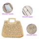 thumbnail image 3 of Bolso de paja para mujer, tejido a mano, grande, informal, tipo hobo, para playa, con bolsillos con forro, 3 of 6
