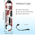 thumbnail image 2 of Red and White Rectangle Art Stainless Steel Bottle Opener with PU Cord Beer Bottle Opener Flat Bottle Opener Heavy Duty Bar Bartender Opener for Home Kitchen Bar 7inch, 2 of 9