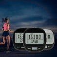 thumbnail image 6 of 3D Pedometer with Clip and Strap, Walking Distance Miles, Calorie Counter, 6 of 8