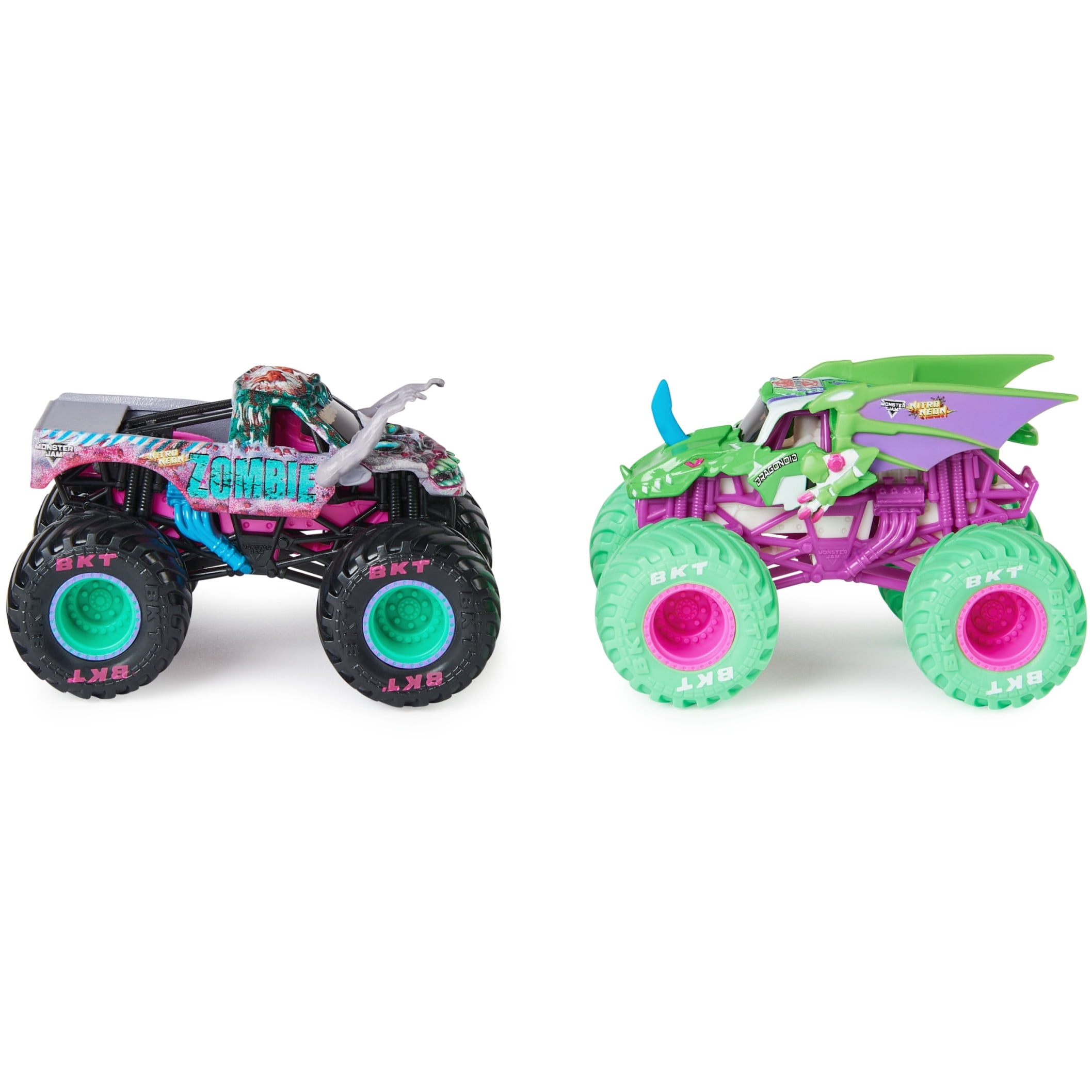 Monster Jam - Brandclub - Monster Jam, 2-Pack Neon 1:64 Nitro