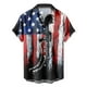 thumbnail image 4 of Camisas de verano con bandera estadounidense en 3D para hombre, camisas hawaianas informales para mujer, camisas de playa con botones y mangas cortas estampadas a la moda, 4 of 5