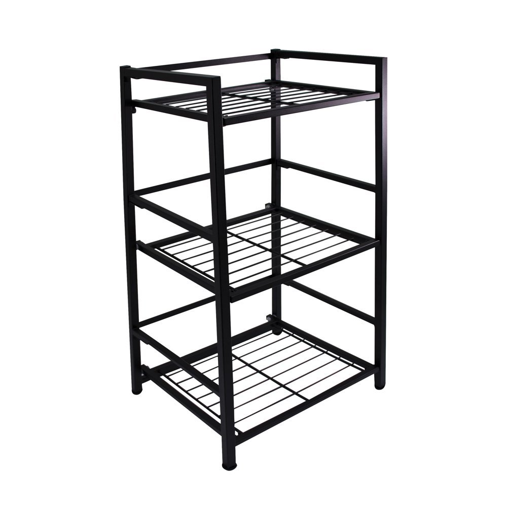 FlipShelfFolding Metal ShelfNo AssemblyBookcaseStyle (3 shelves