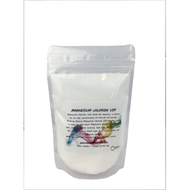 Magnesium Chloride USP Pharmaceutical Grade 100 Edible 1 Pound