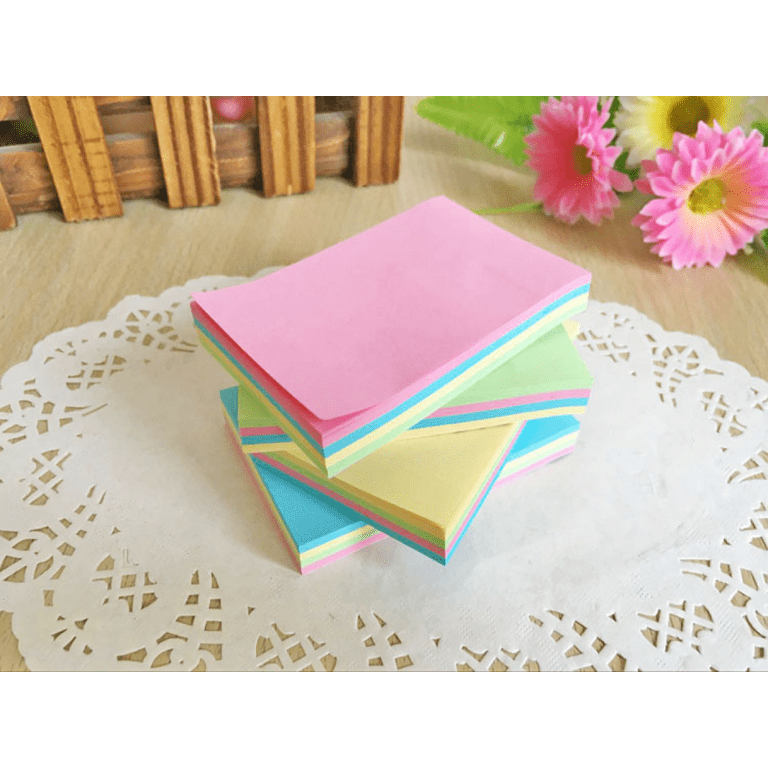 Pro Stickies Sticky Notes with Square Adhesive - 500 Notes - 76x76mm - Assorted Colours - by Agile Stationery & Stick'n