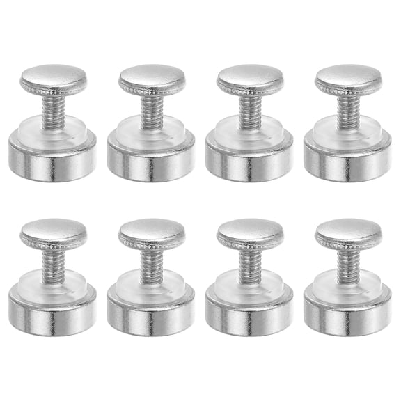 Uxcell M4x0.7 Standoff Screws with Spacers, 8 Pack Wall Mounting Hardware Thumb Screw Fasteners for Acrylic Glass Signs