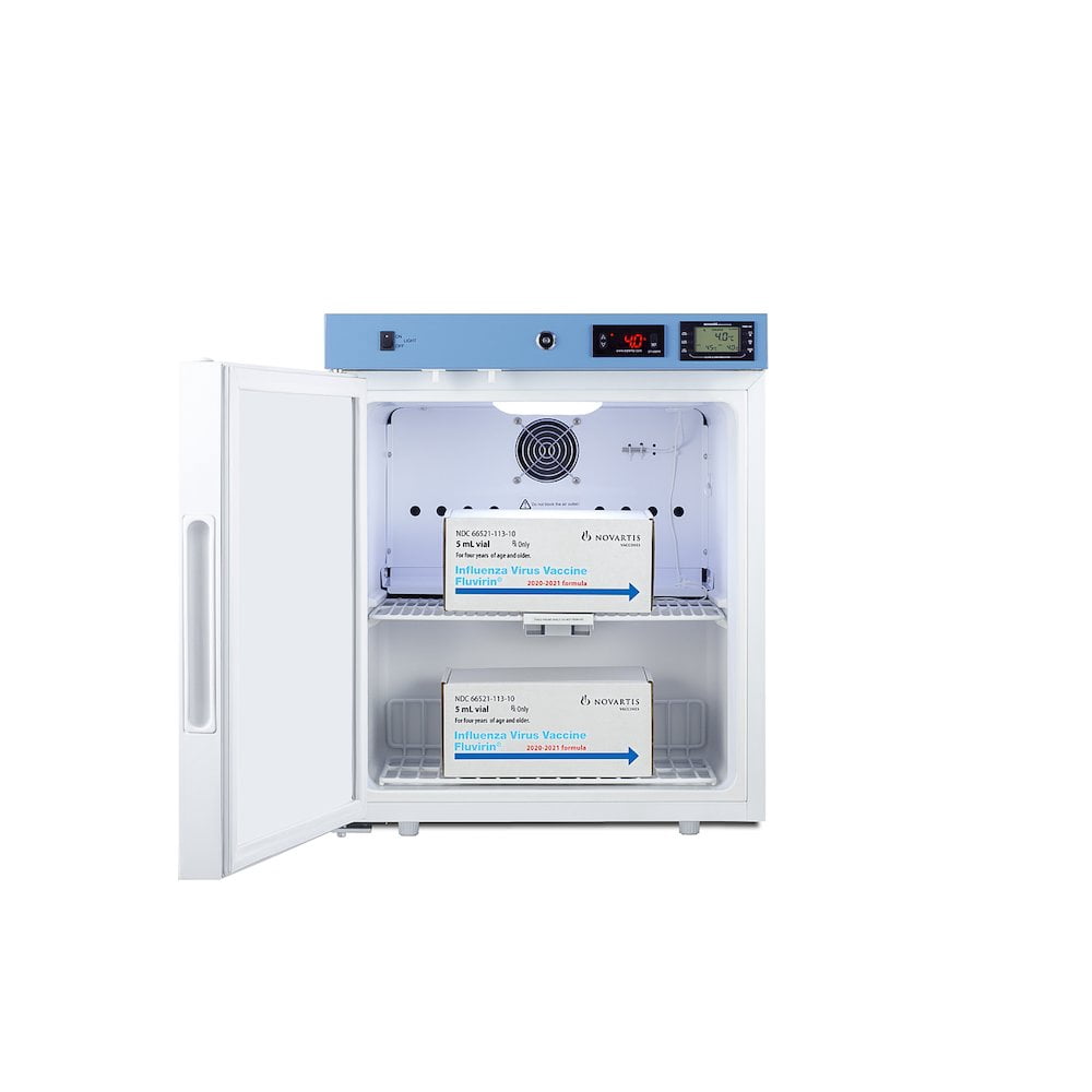 Summit Appliance ACR21WNSF456LHD 19 in. Compact Healthcare Refrigerator - Certified to NSF & ANSI 456 Vaccine Storage Standard - LHD, White