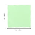 thumbnail image 2 of 50pcs Jewelry Cleaning Cloth Suede Nap Cleaning Wipe Cloth Silver Jewelry Cleaning Cloth (Light Green), 2 of 7