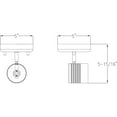 thumbnail image 2 of Kitson Collection Satin White One-Head Multi-Directional Track, 2 of 2