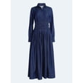 thumbnail image 4 of Free Assembly Women's Belted Smocked Waist Denim Midi Shirtdress, Sizes XS-XXL, 4 of 4