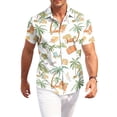thumbnail image 2 of HAJWOH Hawaiian Shirt for Men Casual Button Down Short Sleeve Summer Beach Shirts Loose Fit Floral Print Tropical Tops, 2 of 7