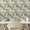 thumbnail image 3 of Ambesonne Botany Peel & Stick Wallpaper for Home, Skeleton of Leaves Graphic, 13"x100", Ivory Taupe Grey, 3 of 6