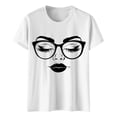 thumbnail image 5 of Roncen Women's Funny Tshirts Summer Crewneck Short Sleeve Graphic Tees Vacation Clothes, 5 of 6