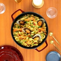 Enameled Cast Iron Dutch Oven Pot With Lid, Dutch Oven for Sourdough Bread Baking Round Pot Dule Handle, 6 Quart, Wine Red