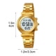 thumbnail image 3 of Reloj analógico-digital multifuncional con correa de acero inoxidable, resistente al agua, cronógrafo, calendario, alarma, luminiscente, para hombres y mujeres, caja de 33.7 mm., 3 of 9