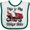 White and Green, variant on Inktastic Mower My Other Ride Boys or Girls Baby Bib
