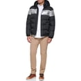 thumbnail image 3 of Chaqueta Tommy Hilfiger para hombre con capucha y rayas negras y plateadas, 3 of 4