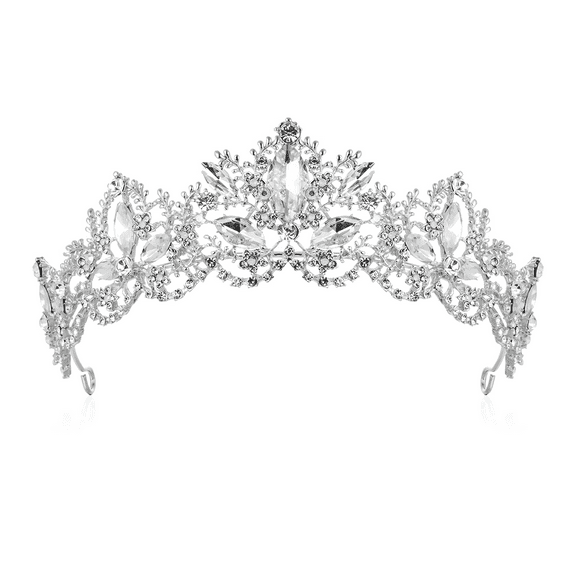 Qiit Tiara Crown for Women and Girls for Birthday Bride Wedding Costume Orincess Party