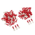 thumbnail image 1 of 100 piezas de conectores de de cableado completamente aislados, conectores de crimpado de alambre nalgas de terminal de de desconexió rojo Yotijar Conector de engarce del terminal, 1 of 7