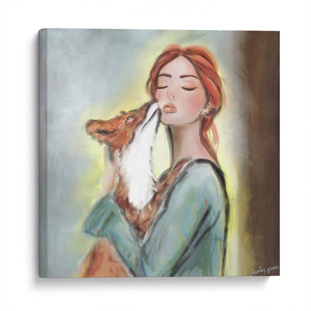Cuadro decorativo - Mujer Fuerte, Artsy Greece 70x70 Canvas Lab Ilustraciones