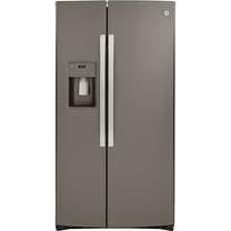 GE 36 Inch Counter Depth Freestanding Side by Side Refrigerator-Slate (GZS22IMNES)