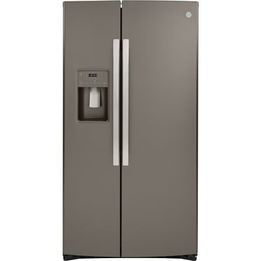 GE 36 Inch Counter Depth Freestanding Side by Side Refrigerator-Slate (GZS22IMNES)