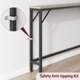 thumbnail image 4 of Aoile 39.3" Behind Couch Table, Sofa Tables Narrow Long for Living Room, Entryway, Hallway, Gray, 4 of 8