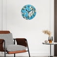 thumbnail image 3 of Battery Operated Analog Wall Clocks Non-Ticking Silent Modern Clock Decorative for Home,Office-Hand-Painted White Flowers On Cherry Tree Branches(14inch), 3 of 4