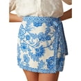 thumbnail image 1 of Falda Talakeno con estampado floral, minifalda de playa de verano para mujer, 1 of 7