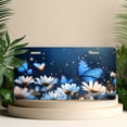 thumbnail image 4 of Blue Butterflies and Daisies Front License Plate, Metal License Plate, Funny Standard Plates Personalized Novelty Decorative For Men/Women/Boys/Girls Car 6×12 Inch, 4 of 6