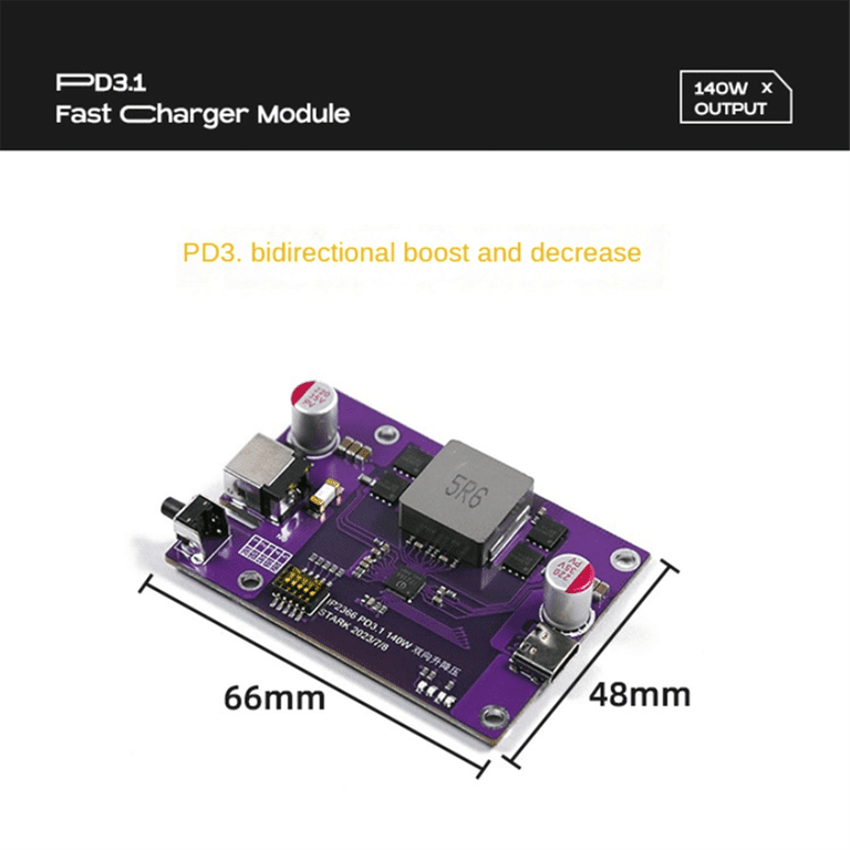 PD3.1 140W Power Bank DIY Module 2S/3S/4S/5S/6S Switchable IP2366