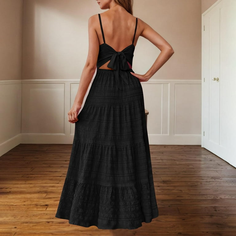 Back Of Spaghetti Strap Dress Casual Up To 65% Off! Fmbrln Womens