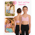 thumbnail image 3 of Sweet & Sassy Girls Seamless Training Bra Cami Training Bra Stretch Performance Seamless Bra 9 Pack, 3 of 7
