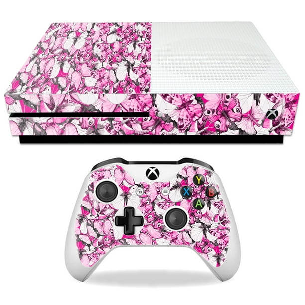 Skin Decal Wrap for Microsoft Xbox One S Butterflies