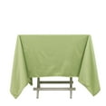 thumbnail image 4 of BalsaCircle 70x70 in Sage Green Scuba Polyester Square Tablecloth Party Linens Events Decorations Supplies, 4 of 8